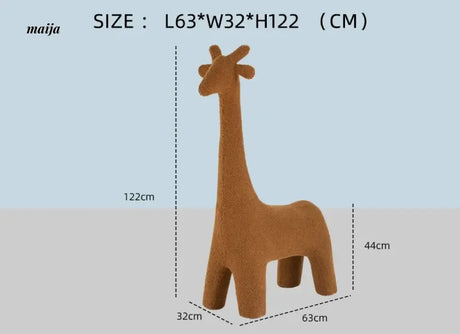 LOWERLEFT Giraffe Kids Shoe Stool from Lower Left