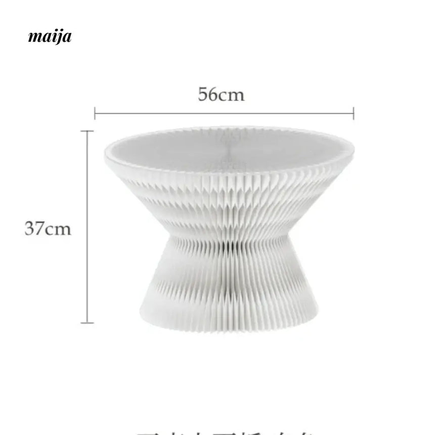 SHIBA Paper Foldable Honeycomb Round Side Table
