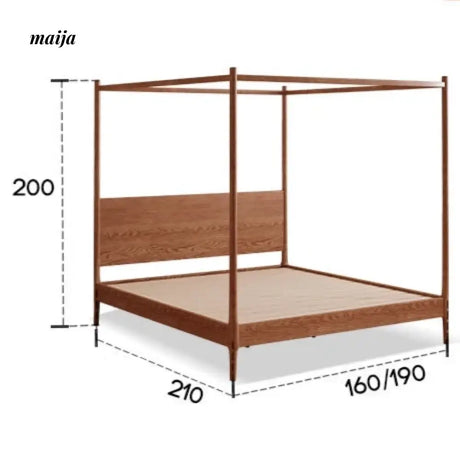 Kira Solid Wood Bed with Canopy from maija