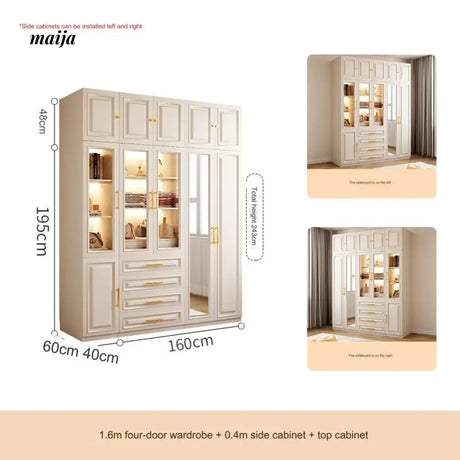 White Retro French Style Wardrobe from maija