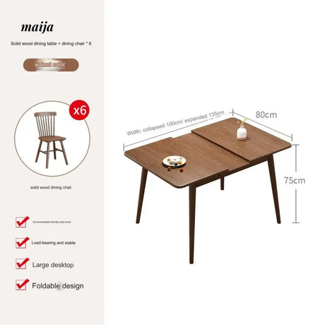 FUYUKI Extendable Dining Table from FUYUKI