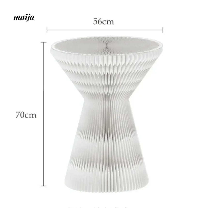 SHIBA Paper Foldable Honeycomb Round Side Table