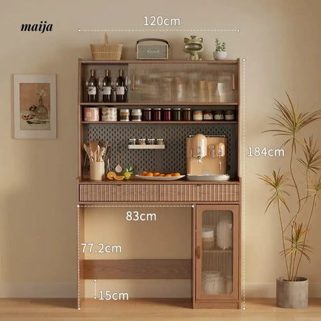 FUYUKI San Diego Retractable Dining Table and Cabinet from KENZAKI
