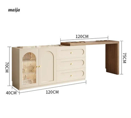 MEIHOUSE French Cream Dressing Table Modern Desk Chest Bedroom from MEIHOUSE