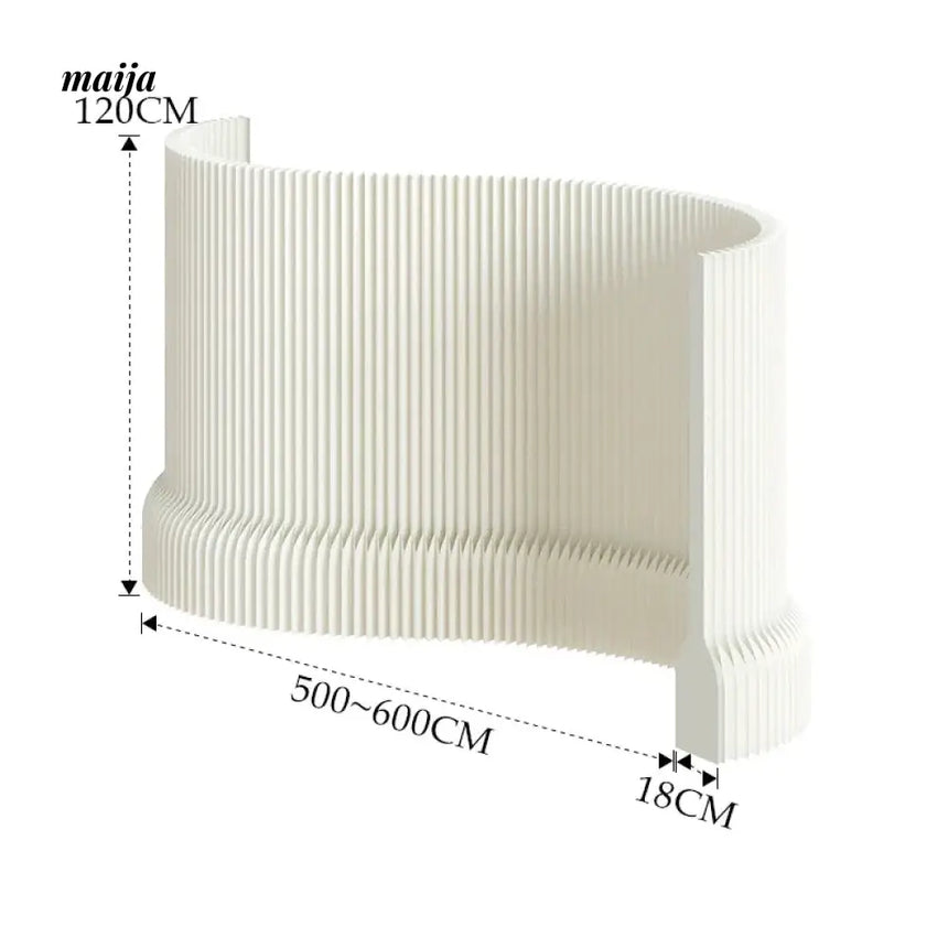 SHIBA Paper Flexible Partition Wall with Curve Ledge
