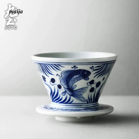 JOTO Rhine Blue Handcrafted Coffee Filter V60 Set from JOTO