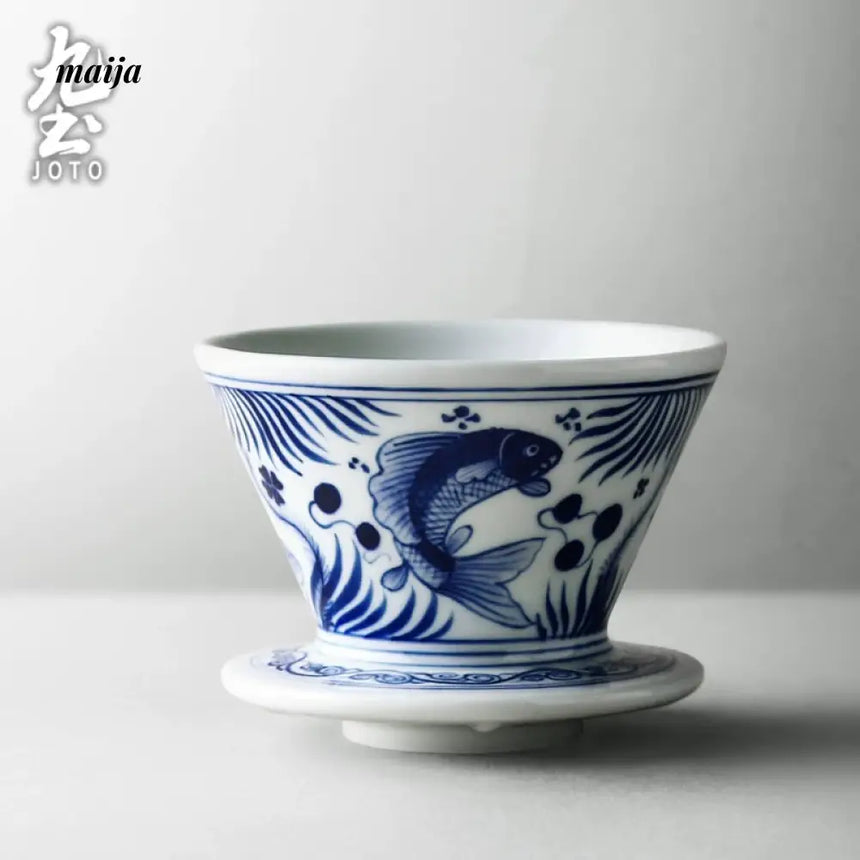 JOTO Rhine Blue Handcrafted Coffee Filter V60 Set from JOTO