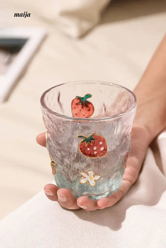 Cat Queen Strawberry Mojito Glass from Shikagawa