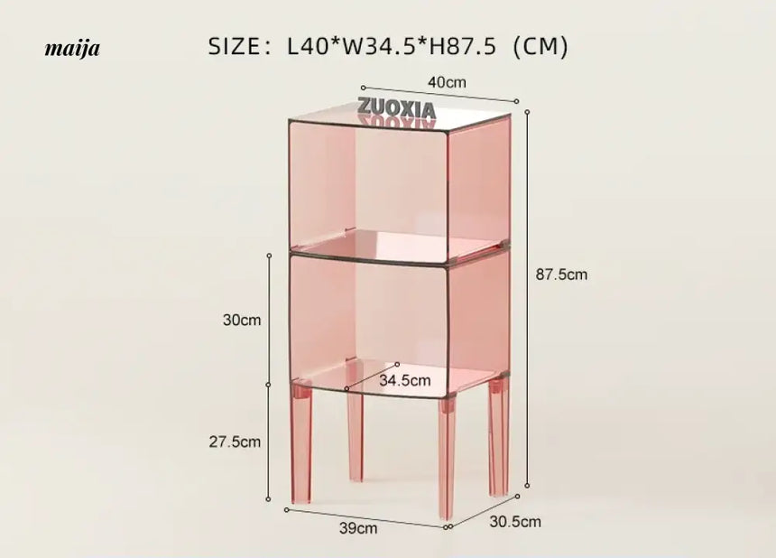 LOWERLEFT Acrylic Minimalist Bedroom Cabinet from HOBBYTREE