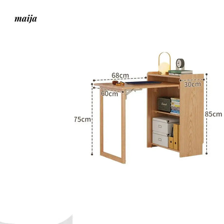 FUYUKI Wako Foldable Office Desk and Shelf from FUYUKI