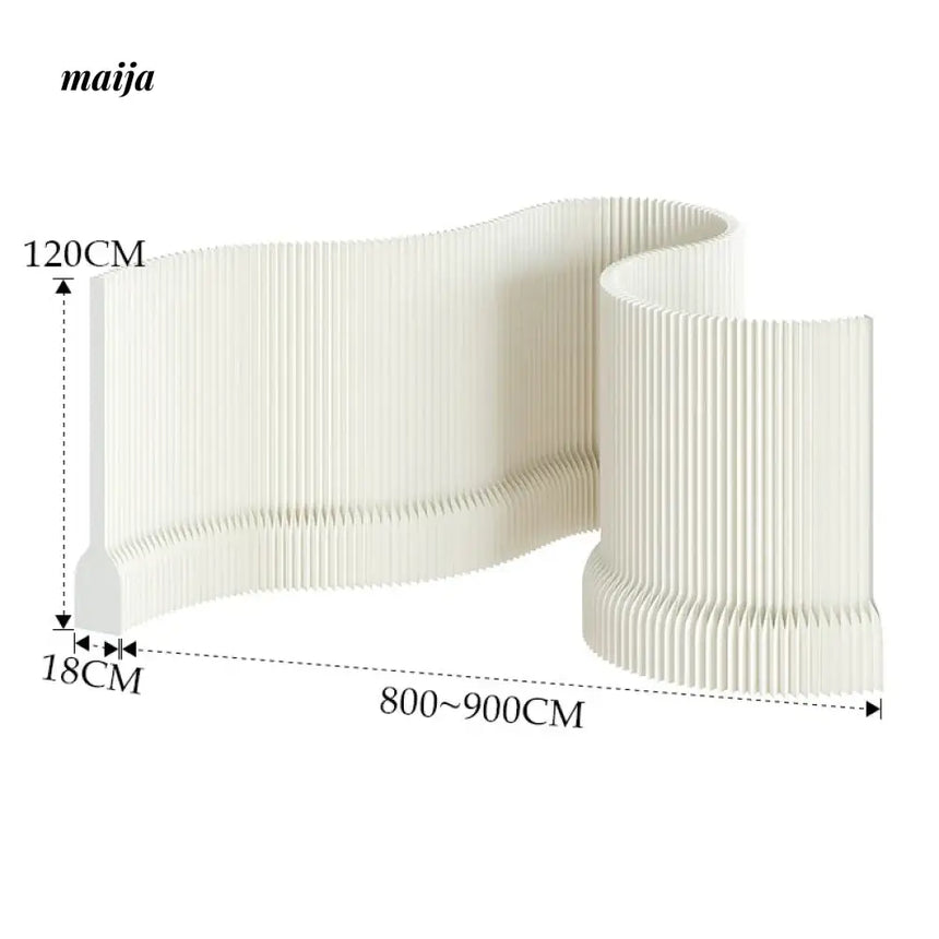 SHIBA Paper Flexible Partition Wall with Curve Ledge