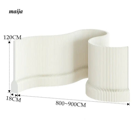 SHIBA Paper Flexible Partition Wall with Ledge from maija