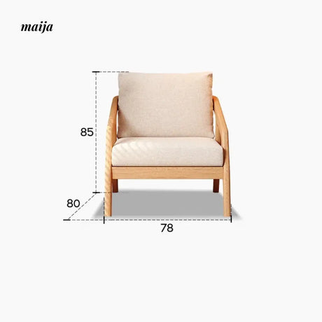 Mikolaj Solid Wood Sofa from AI