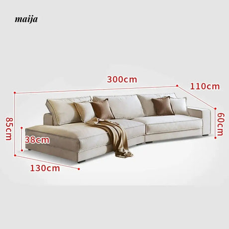 YS Budapest Frosted Large Corner Sofa from KIMACHI