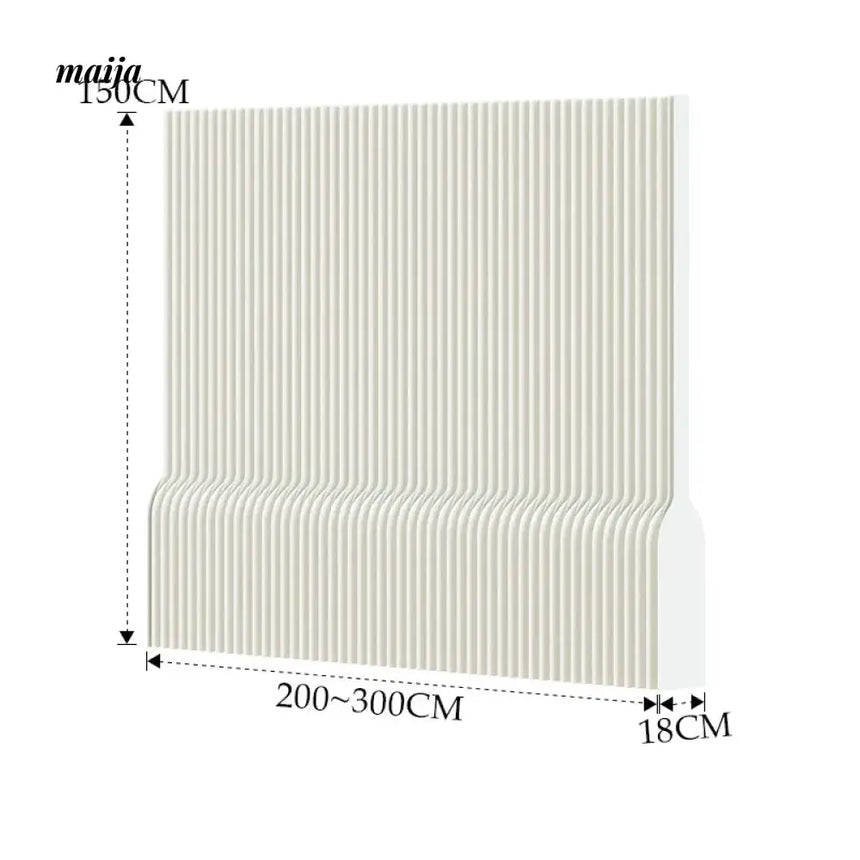 SHIBA Paper Flexible Partition Wall with Curve Ledge