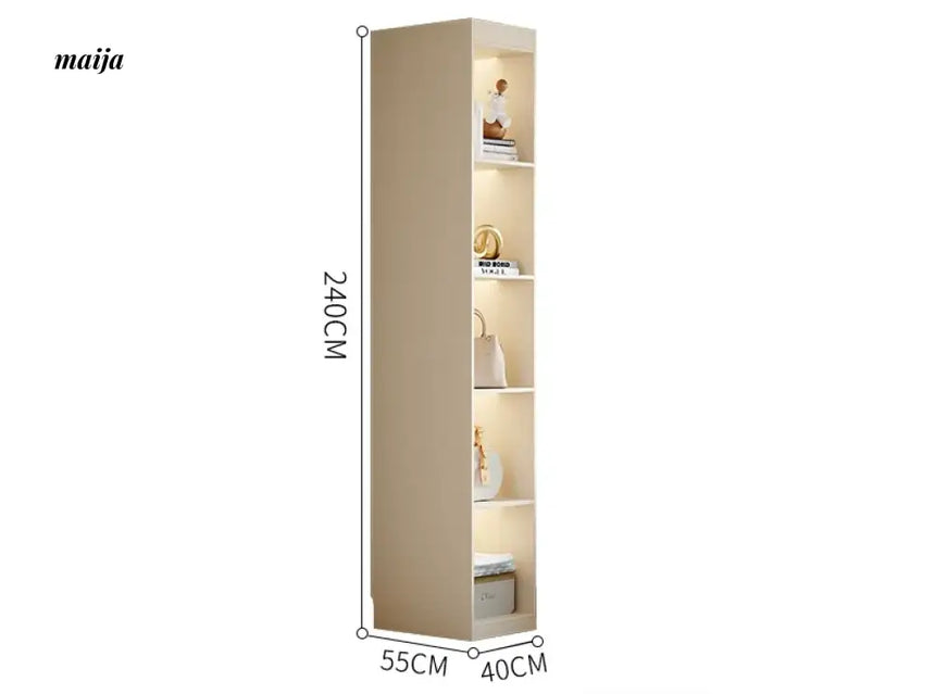 MEIHOUSE French Cream European Pine Wardrobe Bedroom Storage Cabinet from MEIHOUSE