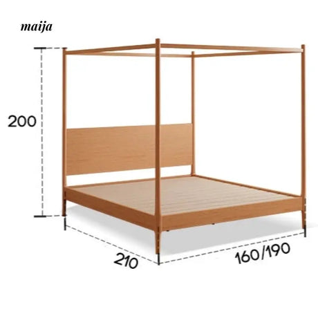 Kira Solid Wood Bed with Canopy from AI