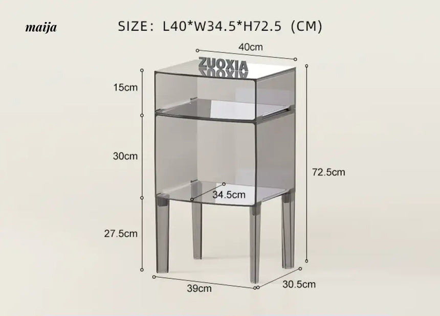 LOWERLEFT Acrylic Minimalist Bedroom Cabinet from HOBBYTREE