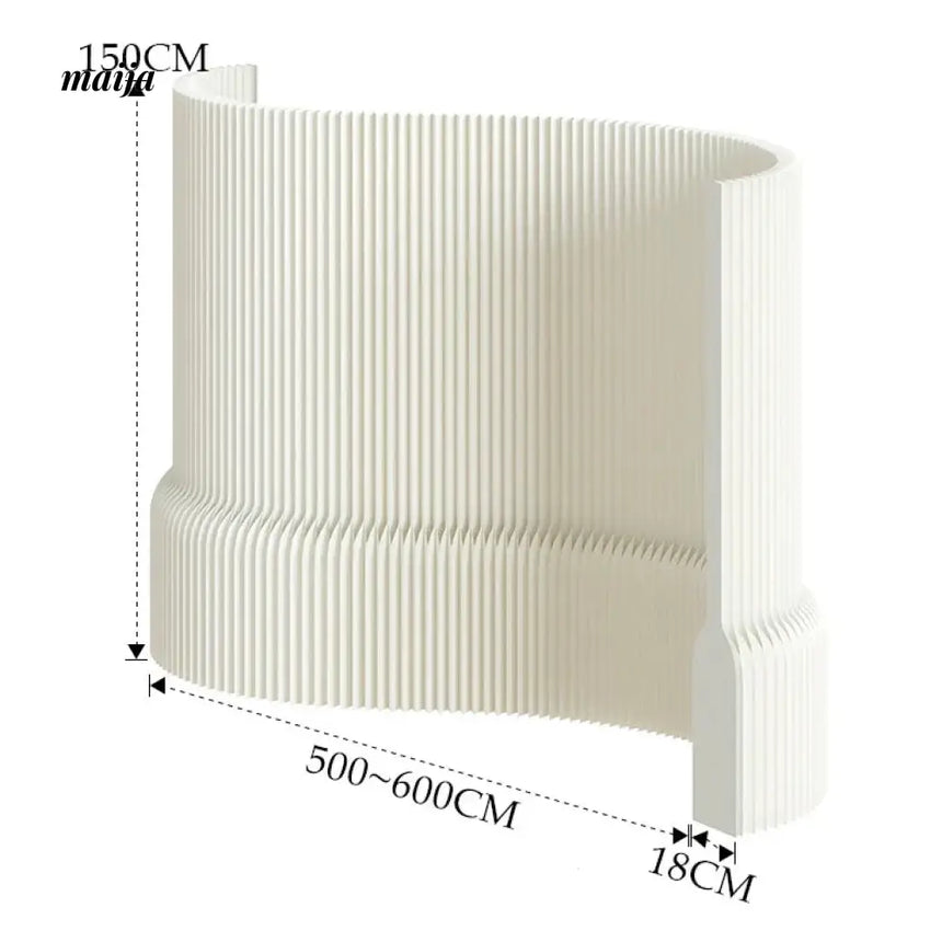 SHIBA Paper Flexible Partition Wall with Curve Ledge