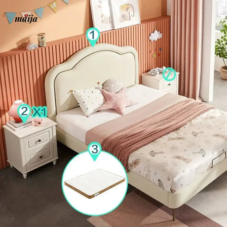 LINSYKIDS Angelica Soft Headrest Children's Bed from LINSY KIDS