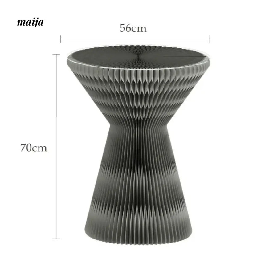 SHIBA Paper Foldable Honeycomb Round Side Table