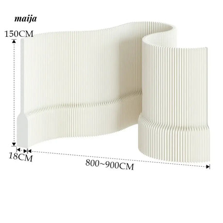 SHIBA Paper Flexible Partition Wall with Ledge from maija