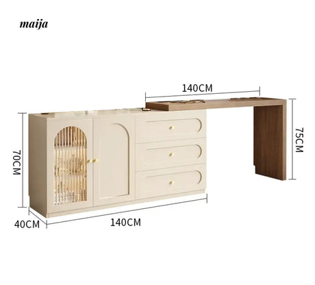 MEIHOUSE French Cream Dressing Table Modern Desk Chest Bedroom from MEIHOUSE