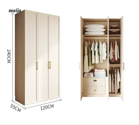 MEIHOUSE French Cream Bedroom Large Top Storage Wardrobe from MEIHOUSE