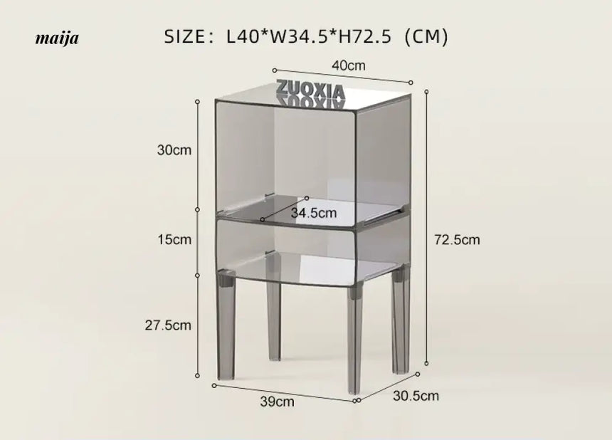 LOWERLEFT Acrylic Minimalist Bedroom Cabinet from HOBBYTREE
