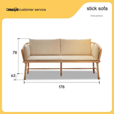 Candace Small Solid Wood Sofa from maija