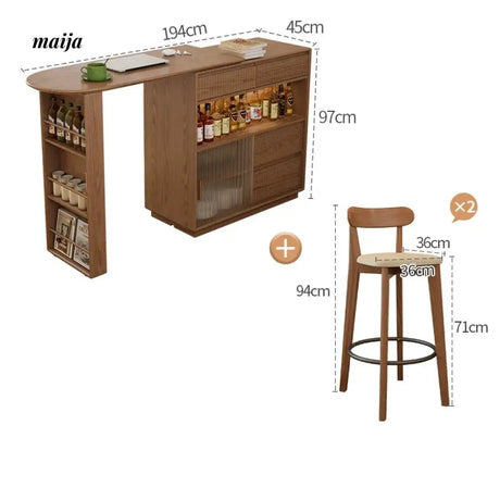 FUYUKI Macon Bar Table from KENZAKI