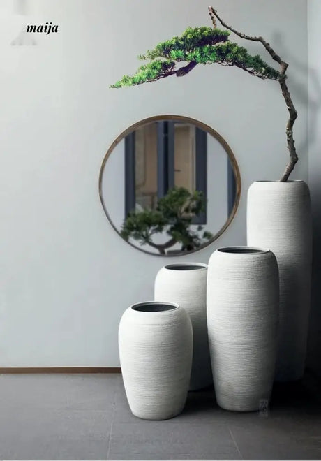 JOTO Retro Ceramic Large Vase Living Room Hotel Decoration from JOTO
