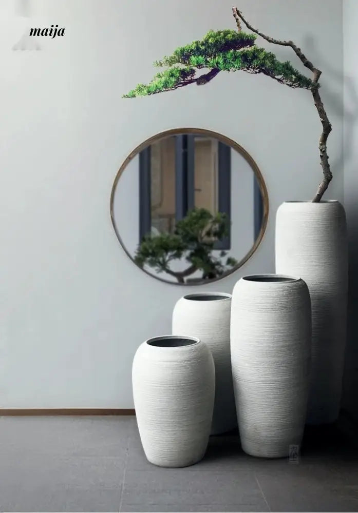JOTO Retro Ceramic Large Vase Living Room Hotel Decoration from JOTO