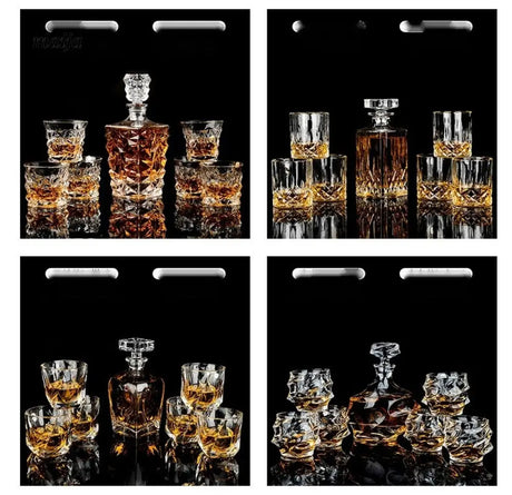 Glacial Whiskey Decanter and Glass Set from KEYHUAN