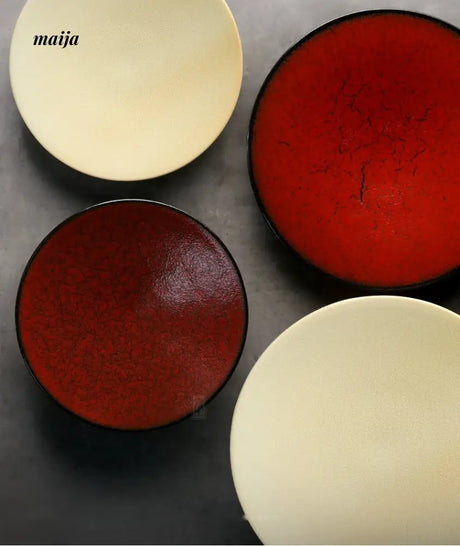 JOTO High Footed Ceramic Plate Italian Pasta Plate from JOTO