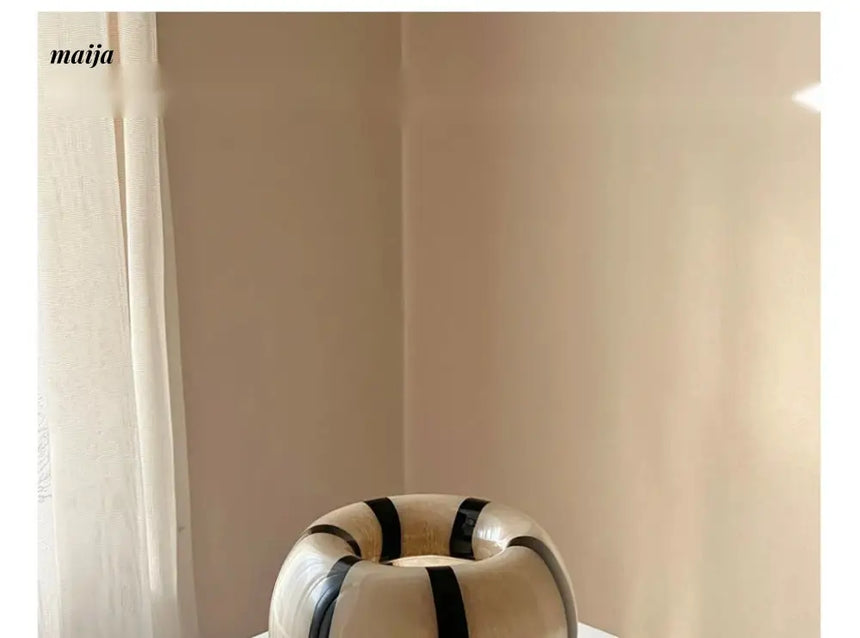 GUIFOU Glazed Line Glass Vase Set from GUIFOU