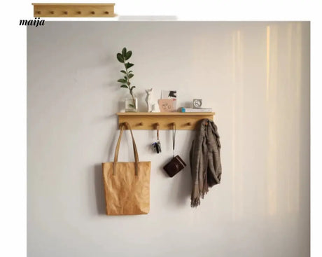 OGI NO RYOHIN Bedroom Wall Hook and Hanging Shelf from HOBBYTREE