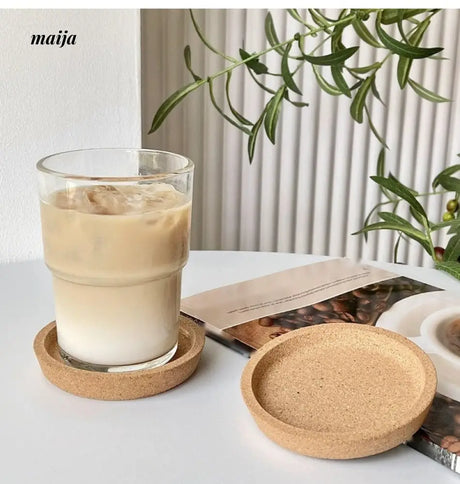 BANKE Japanese Wooden Coffee Glass Cup Anti-Scald from BANKE