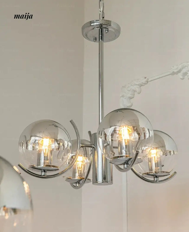 LYNN Space Age Glass Chandelier from Lynn's Lamp