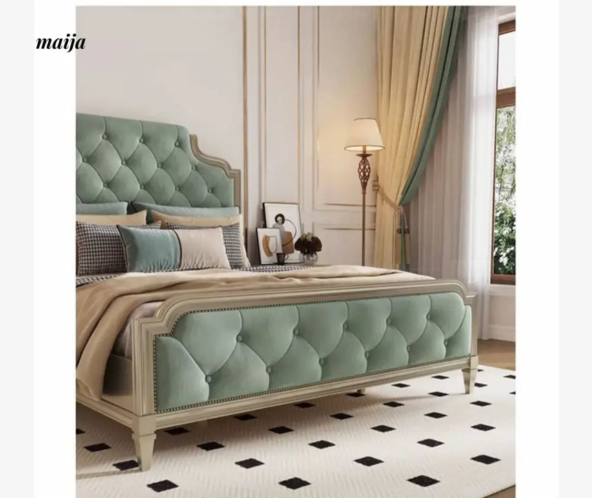 JANE FINA Vanxing Gold Velvet Bed from JANE FINA