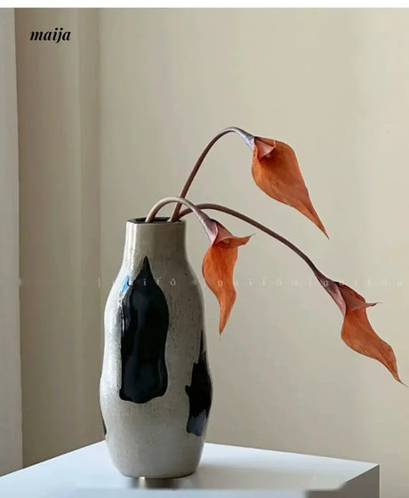 GUIFOU Wabi Sabi Handmade Glazed Vase from GUIFOU