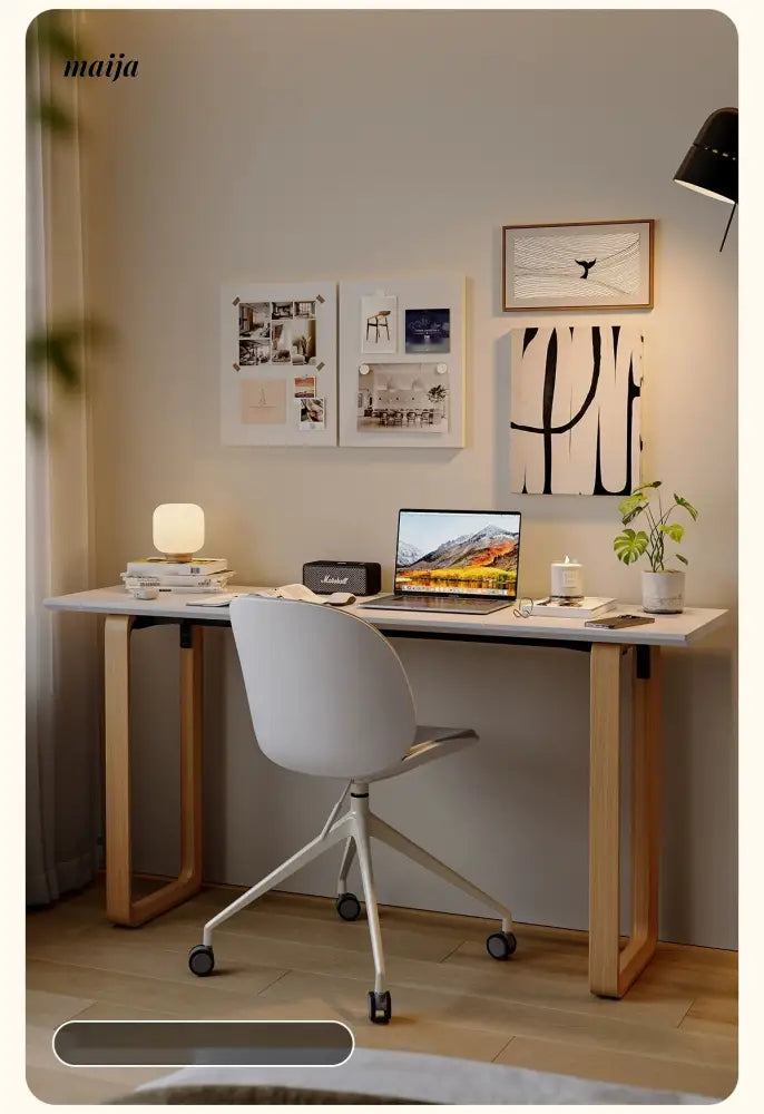 PUMPKIN BOX Nordic Solid Wood Double Desk from PUMPKIN BOX