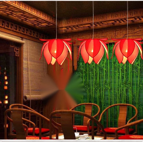ZHONGSHAN Lotus Chandelier for Zen Restaurant from ZHONGSHAN