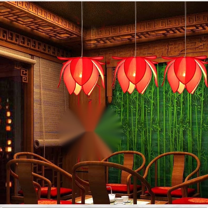 ZHONGSHAN Lotus Chandelier for Zen Restaurant from ZHONGSHAN