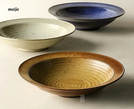 JOTO Coarse Pottery Kiln Change Large Soup Bowl from JOTO