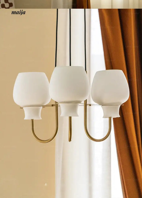 LYNN Japanese Glossy Retro Ceiling Lamp from Lynn's Lamp