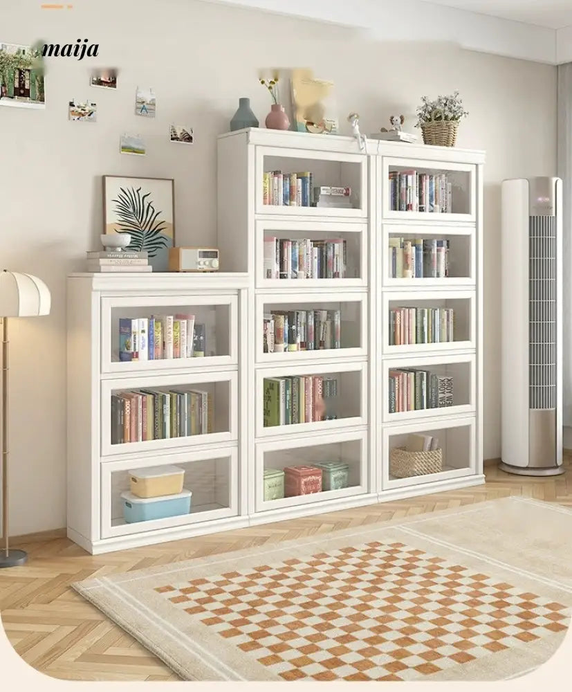 MEIHOUSE Dust-Proof Bookcase Glass Door Standing Cabinet from MEIHOUSE
