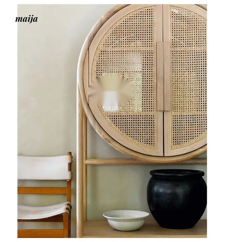 RATTAN CRAFTSMAN Light Luxury Wine Cabinet from RATTAN CRAFTSMAN