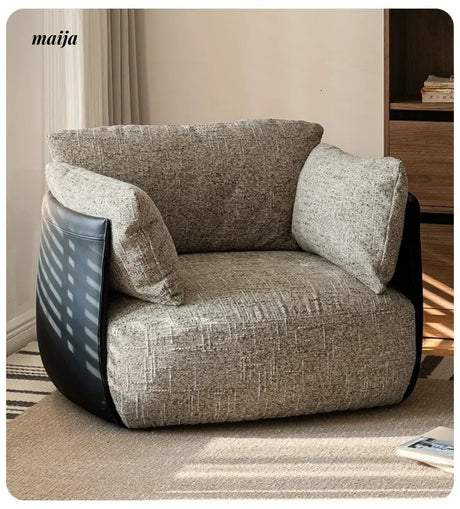 SMALL HIBISCUS Cotton Linen Recliner Nordic Style from SMALL HIBISCUS