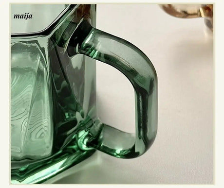 BANKE Diamond Hexagonal Transparent Coffee Glass Cup from BANKE